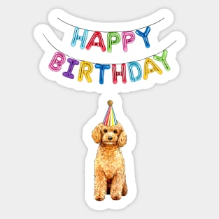 COCKERPOO bday Sticker